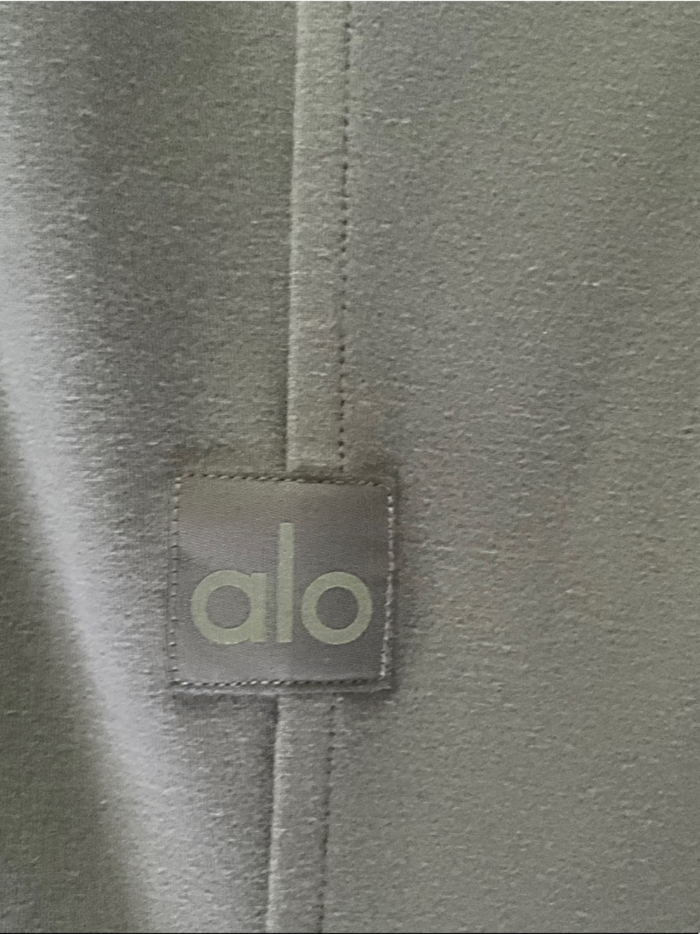 ALO Yoga Slate Gray Square Neck Bodycon Slip - Picture 5 of 6